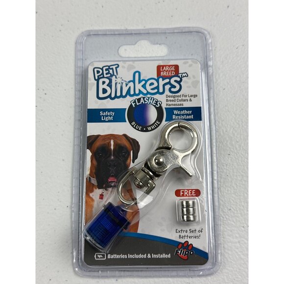 Pet Blinkers LED Safety Light With Clasp & 6 AG3 Batteries For Large Breed Dogs - Picture 2 of 6